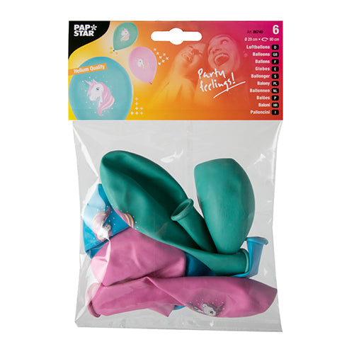 PAPSTAR 6 Luftballons farbig sortiert Ø 29 cm
