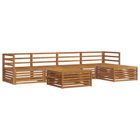 Outdoor-Sofagarnitur 6 pcs Natur