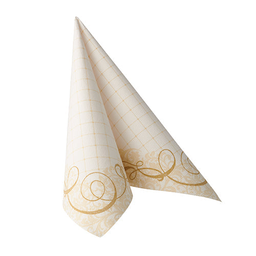 PAPSTAR 50 Servietten "ROYAL Collection" 1/4-Falz 40 x 40 cm gold