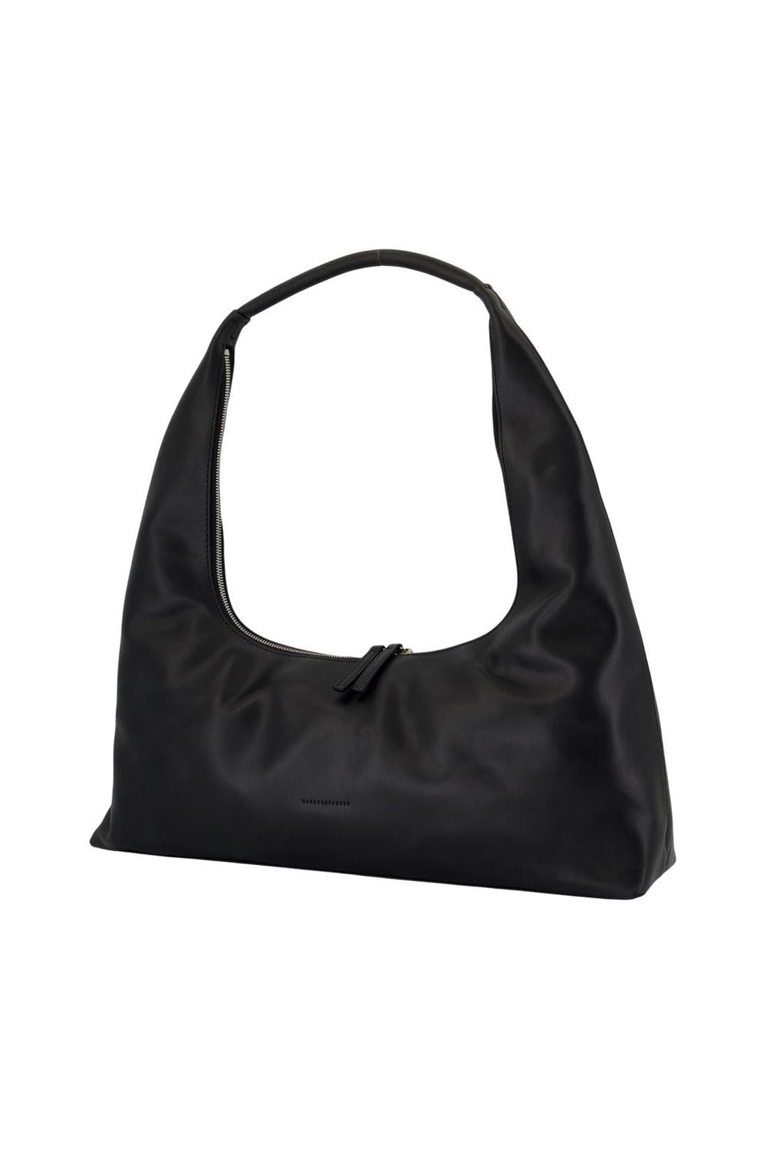 Hobo-Schultertasche Large - Margesherwood - Leder - Schwarz