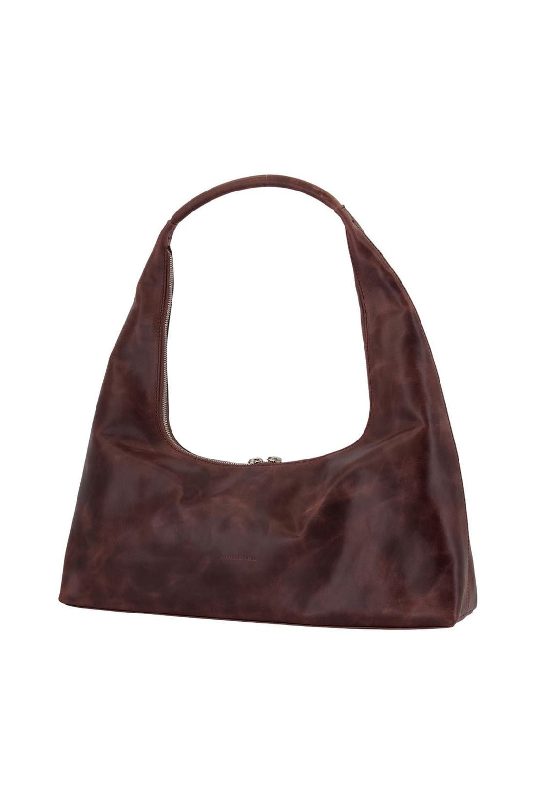 Hobo-Schultertasche Large - Margesherwood - Leder - Braun