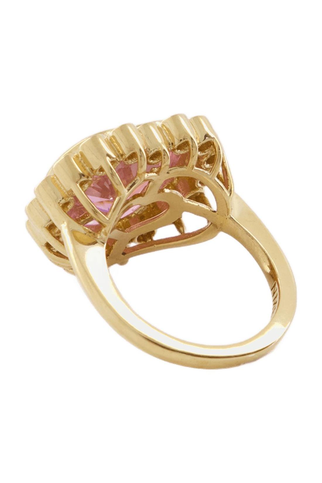 Ring N-Dia Heart 3 aus rosa/Gold versilbert