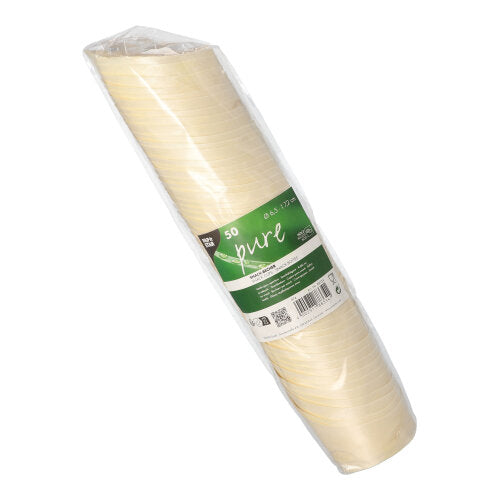 PAPSTAR 50 Snackbecher, Holz "pure" 7,2 cm Höhe