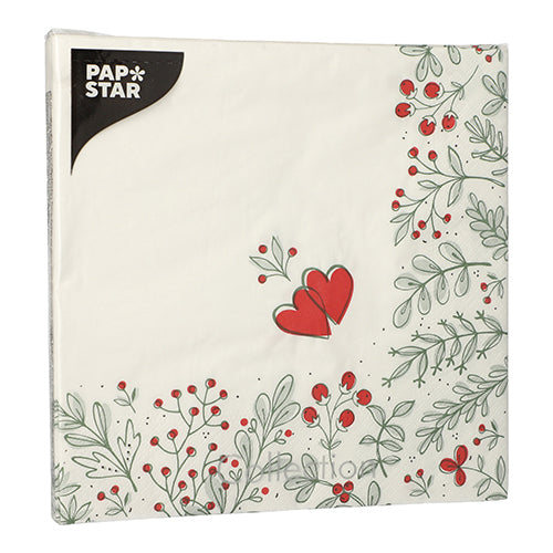 PAPSTAR 20 Servietten, 40 cm x 40 cm 3-lagig 1/4-Falz
