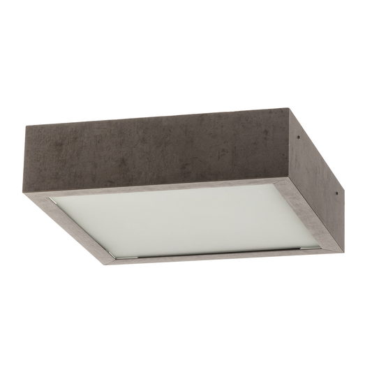 B-flokks loftljós Tromsö 30x30 cm steingrátt loftlampi ljós spotljós 854