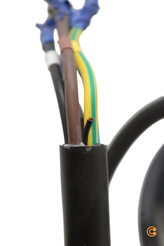 Hleðslustöð fyrir rafbíla af gerð B, hleðslusúla af gerð 2, 22 kW. Sjá texta/mynd.