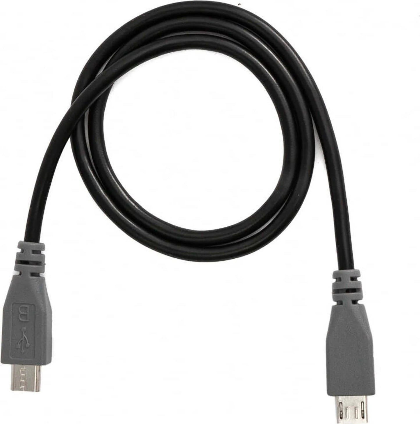 SYSTEM-S USB 2.0 cable 50 cm Micro B male to male adapter black