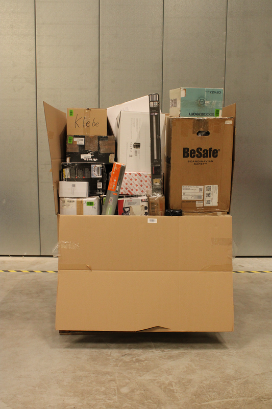 B-lager, blandaðar skil, kynningarvörur, heimilistæki, Springlane, Reely, Fatboy 43x