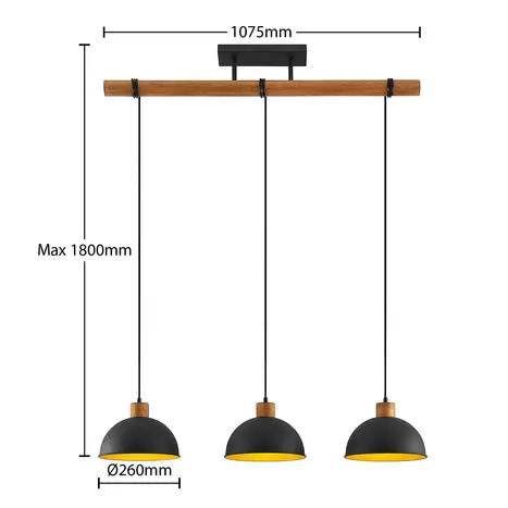 B-flokks Lindby Flurin hengiljós, loftlampi, stofuljós Leuc753