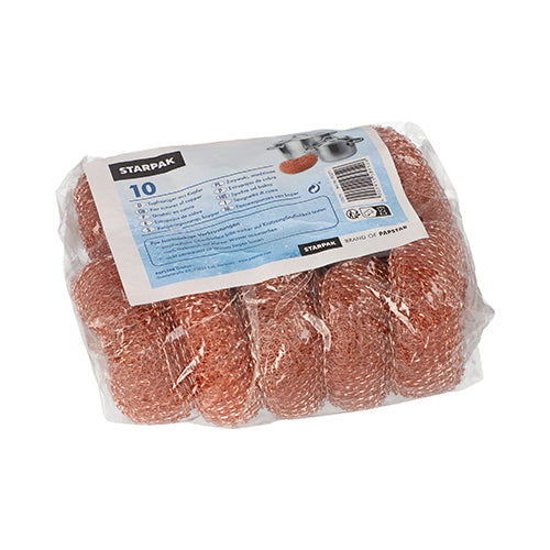 Starpak 10 Topfreiniger, Kupfer rund Ø 9 cm · 3 cm | Folie (10 Stück)