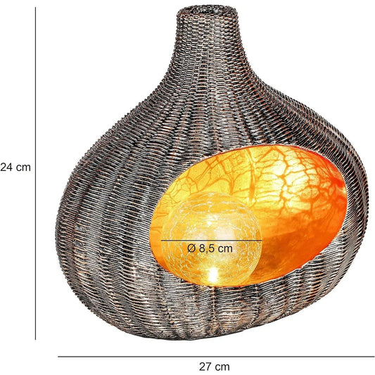Solarleuchte MALI Solarlampe warmweiß Garten Balkon Laterne