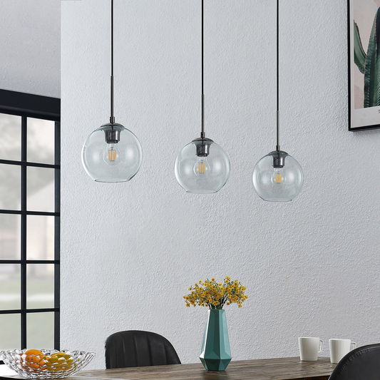 B-stock Lindby Firano hanging light made of glass lamp hanging light 3 bulbs, L256