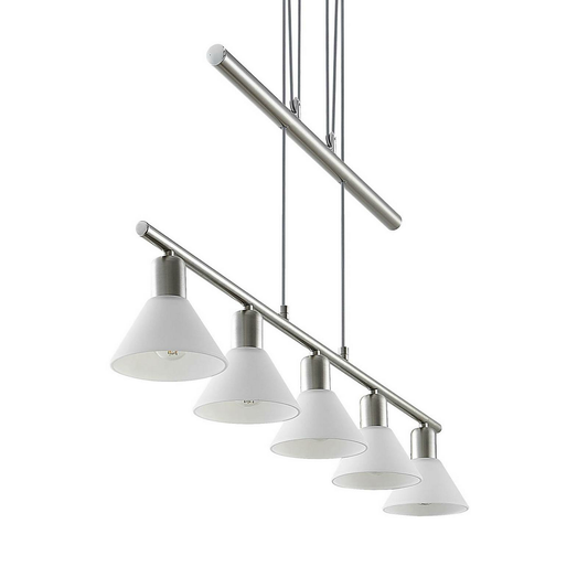 Elc Bealia hengiljós, loftljós, stillanleg, 5 perur, Nic457