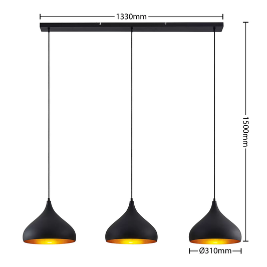 B-grade Lindby Elamira pendant light, ceiling lamp, hanging light, ceiling light