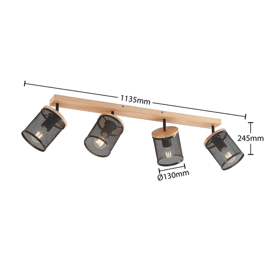 B-grade Lindby Kiriya ceiling spotlight, ceiling lamp, ceiling light, lamp, light fixture