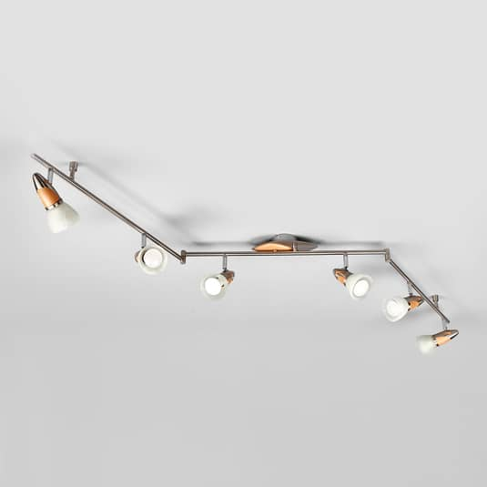 B-Ware Lindby 6 Flammige Led Holz Deckenlampe Marena Deckenlampe Deko Deckenlicht 253