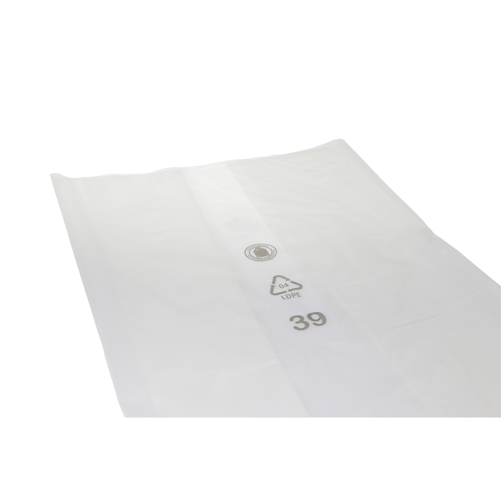 DEISS PREMIUM Abfallsack 240 Liter transparent Seitenfalte, T150 | Karton (100 Säcke)