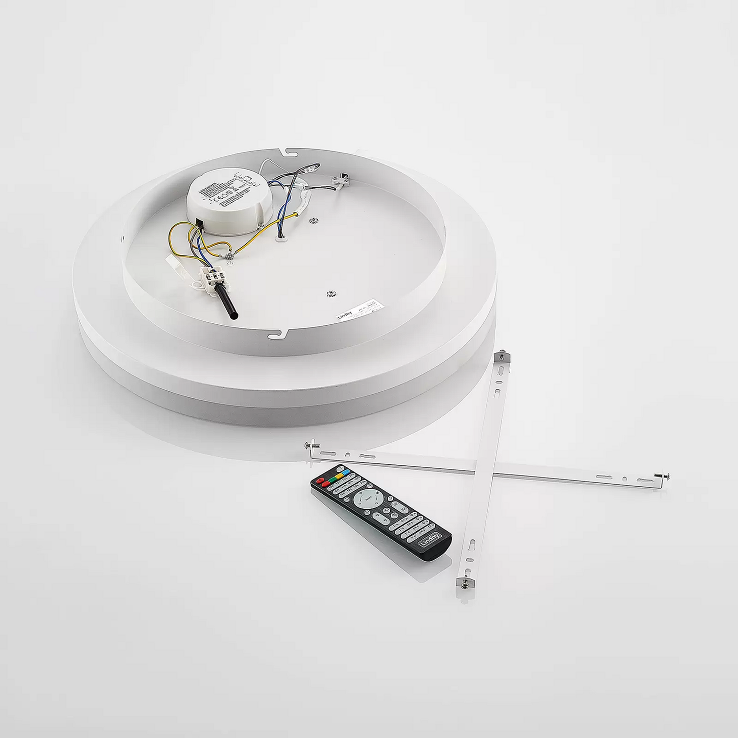 B-grade Lindby ceiling light, ceiling lamp, ceiling lamp Felisha, dimmable, white, RGBW, LED