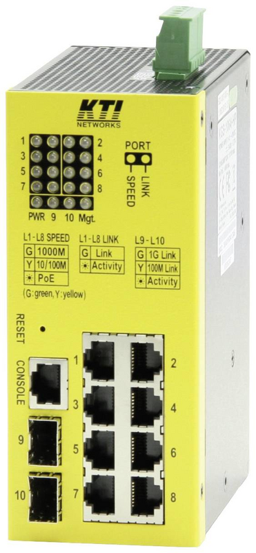 B-Ware Kti Kgs 1064 Hp Industrial Ethernet Switch 10 Port High Power Po E Defektware