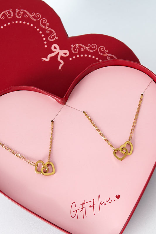Geschenk der Liebe Edelstahlarmbänder - Goldfarben