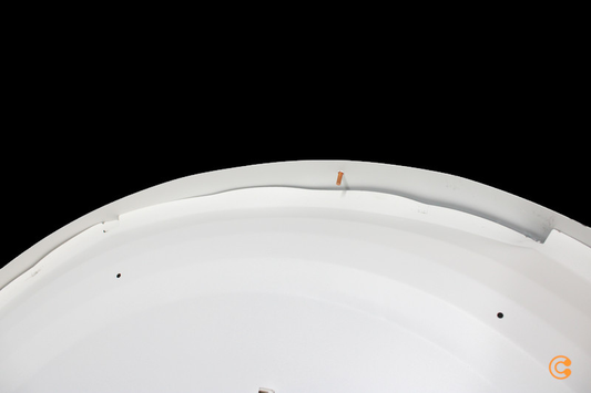 Loftljós í B-flokki, Cleo 800 Sensor, ø 78 cm. Hvítt loftljós. Sjá texta/mynd.