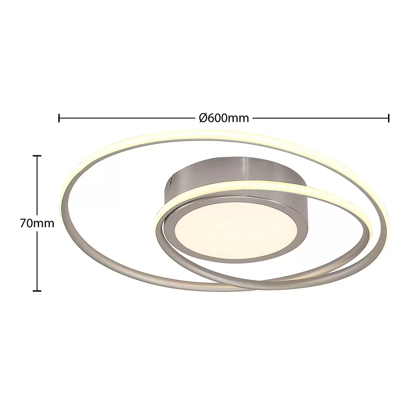 B-grade Lindby Bovia LED ceiling lamp, ceiling light, lamp, light fixture, ceiling light, LED Leuc415