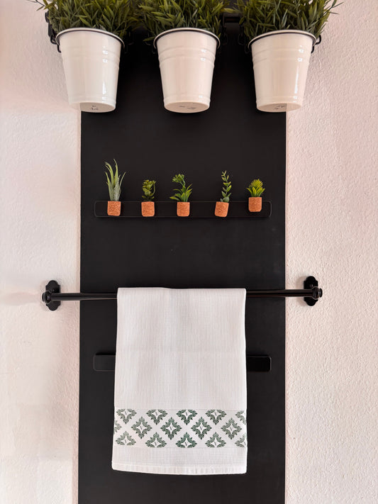 Waffle-weave kitchen towel - 100% cotton - 50x70cm