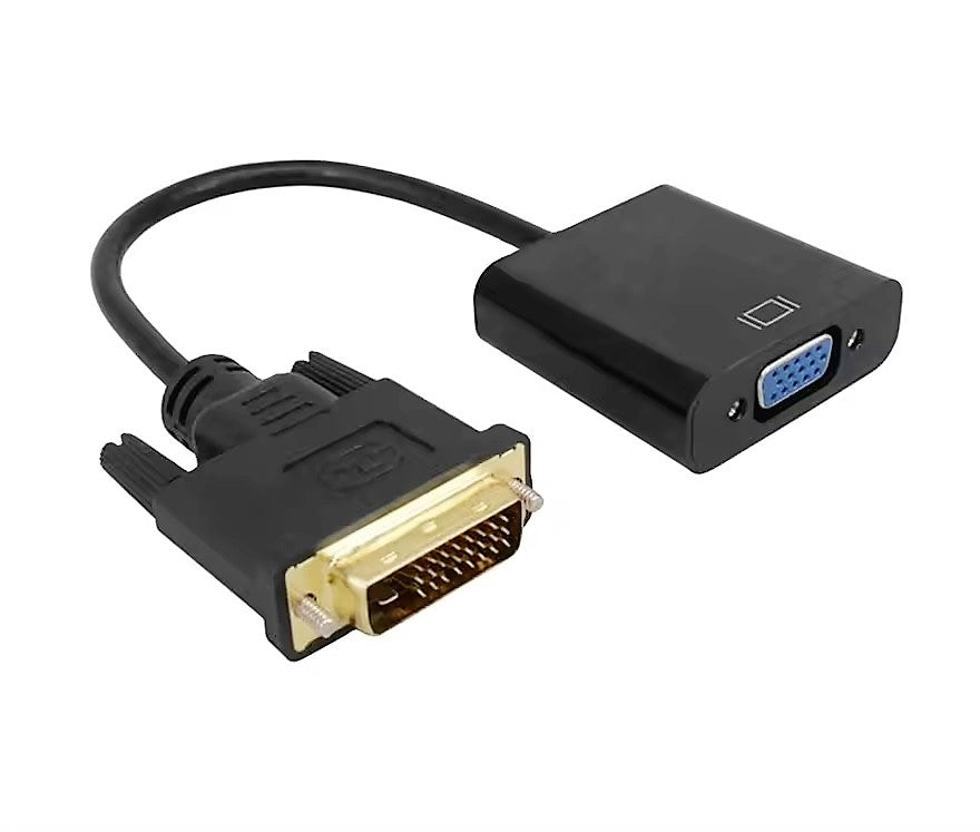 DVI zu VGA Adapter DVI Stecker VGA Buchse Adapter Konverter DVI-D 24+1