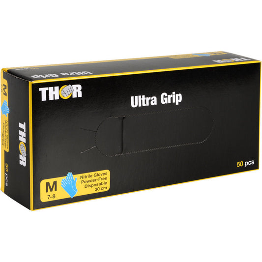Thor Ultra Grip Long, Nitril-Handschuhe, 30 cm, Blau