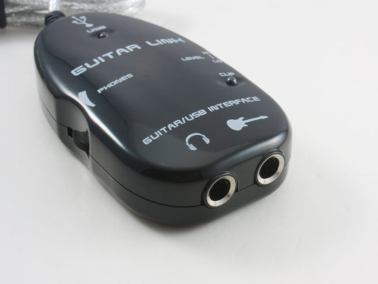 SYSTEM-S Gítarviðmót 1 m 6,35 mm tengi fyrir kvenkyns og USB 2.0 karlkyns