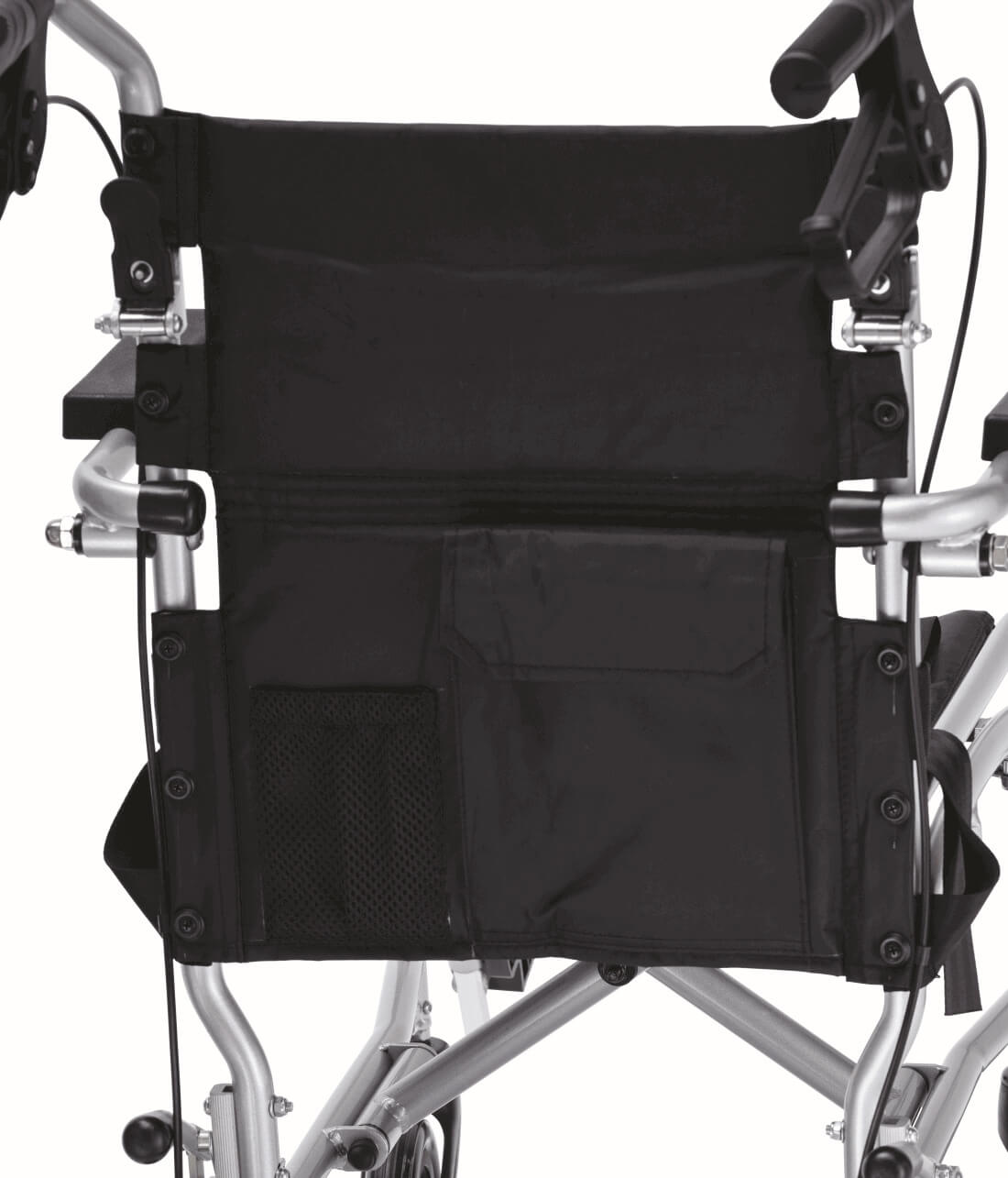 Transferstuhl & Transportrollator – faltbar, 10,6 kg & 100 kg belastbar