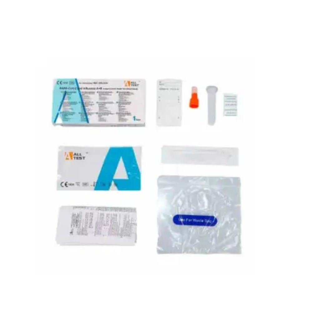 ALLTEST SARS-CoV-2 und Influenza A+B Antigen Kombi Rapid Test | Packung (1 Test)