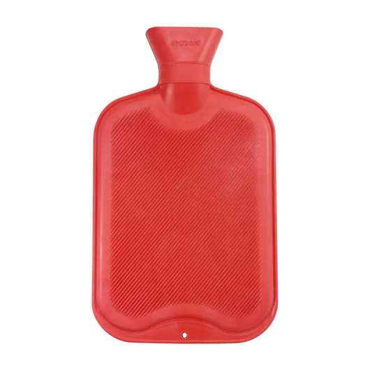 AMPri Rubber Hot Water Bottle with Screw Cap, 2 Liters, Blue and Red | Pack (1 piece)