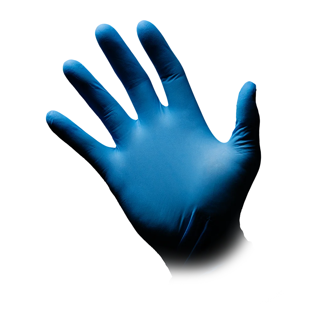 AMPri MED-COMFORT BLUE Nitrile Gloves, Powder-Free, Blue