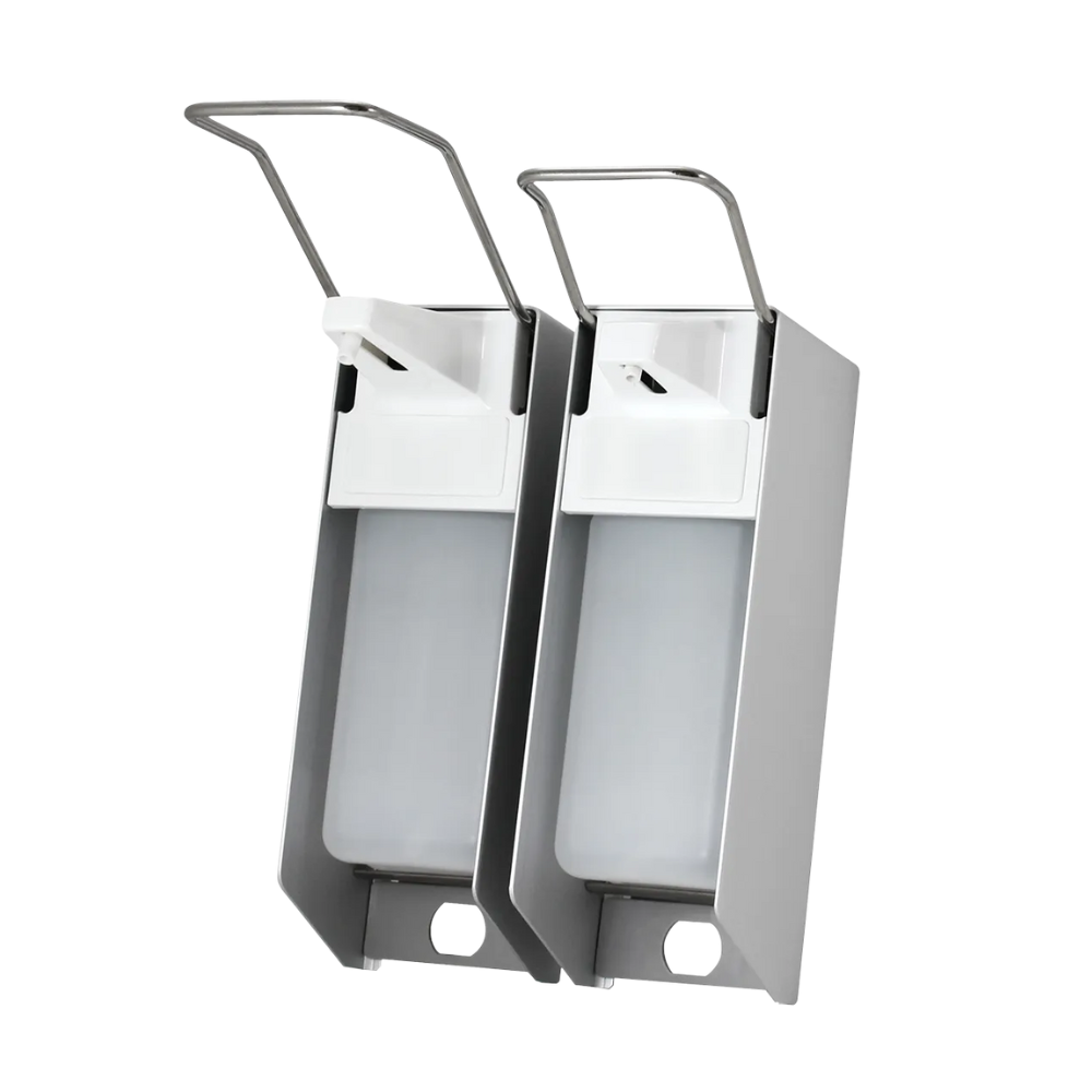 AMPri wall-mounted dispenser for 500 ml disinfectant and soap with long lever | 1 piece