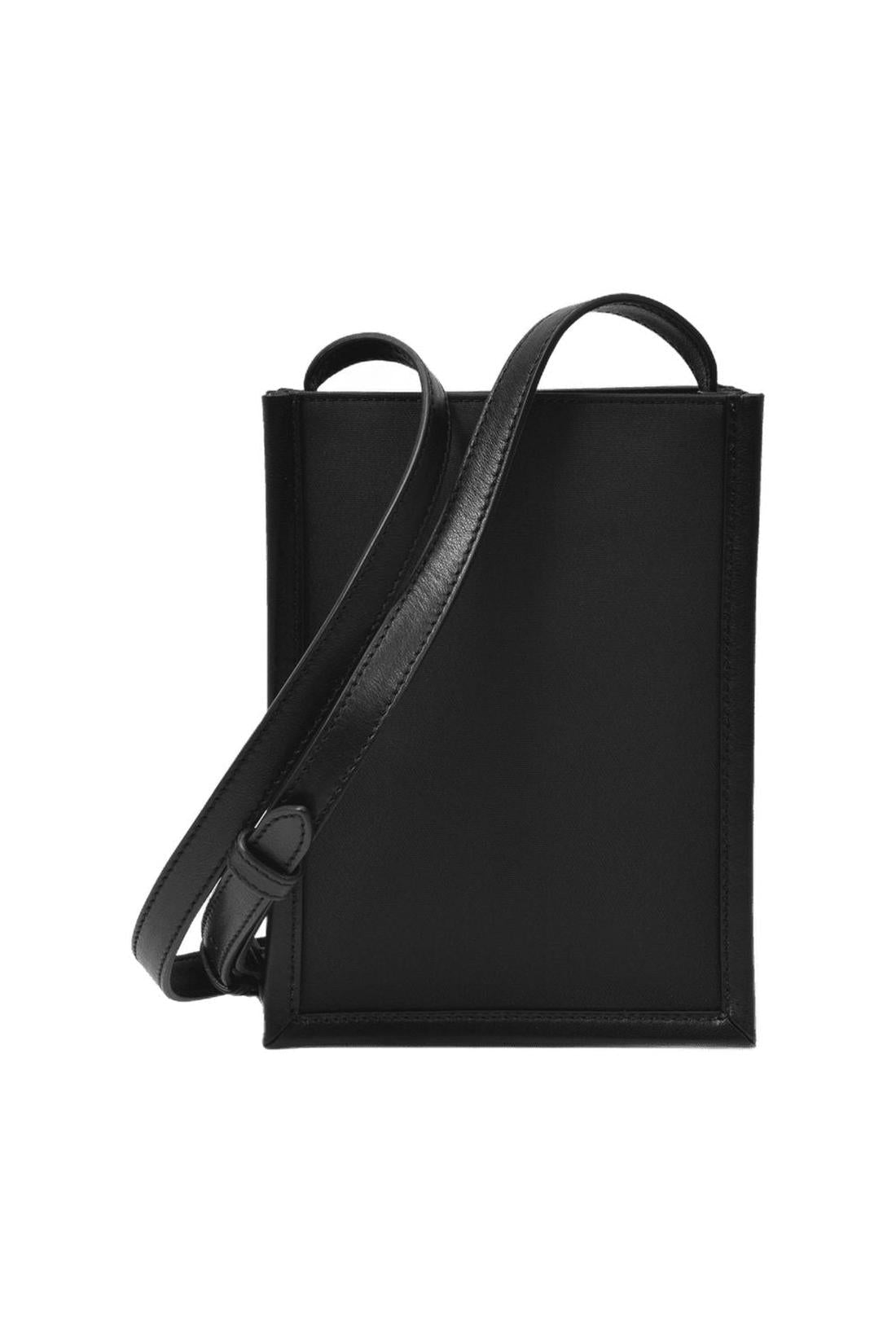 Mini Crossbody schwarze Ledertasche