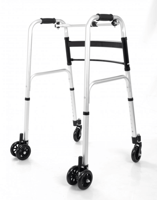 Gehbock mit 4 Rollen, klappbar – 85–102,5 cm, 110 kg