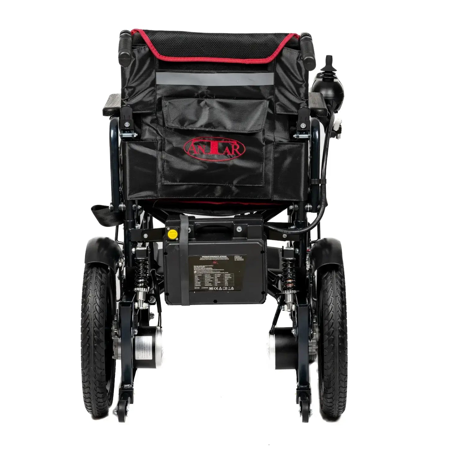 Rafknúinn hjólastóll frá Antar úr svörtu kolefnisstáli – AT52332