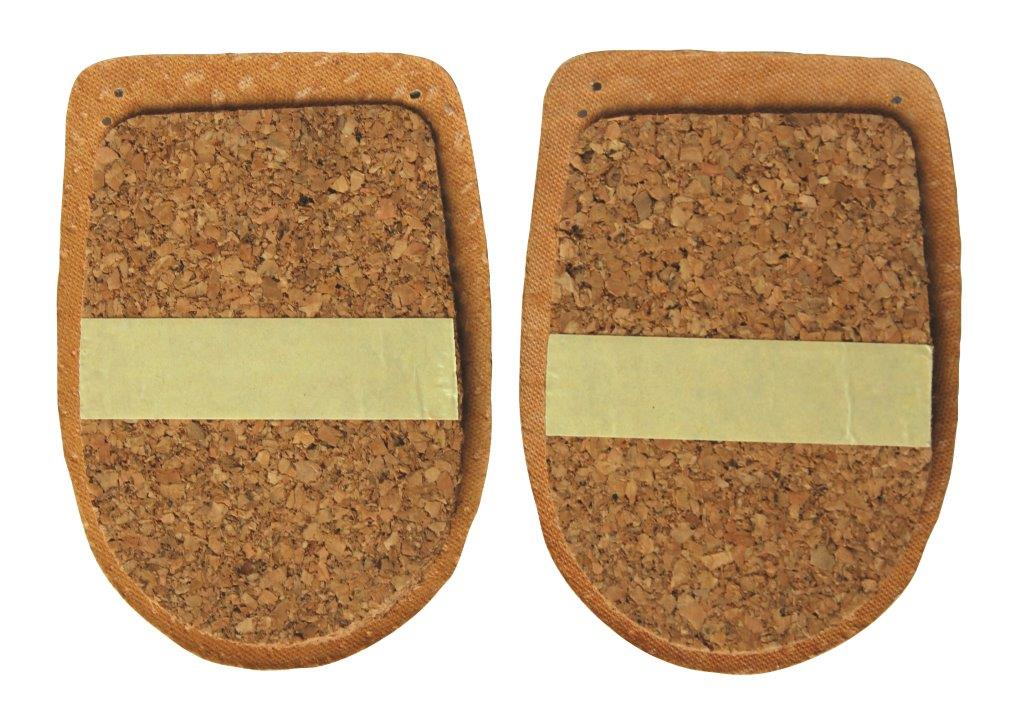Hælhlífar úr leðri á korki, fyrir karla – AT53506