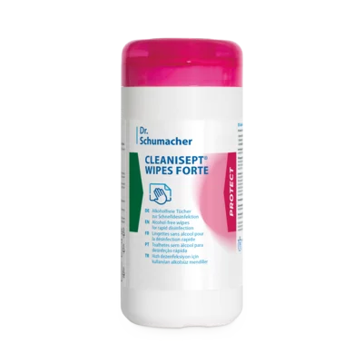 Dr. Schumacher Cleanisept® Wipes Forte Spenderdose - 100 Tücher | Packung (100 Tücher)