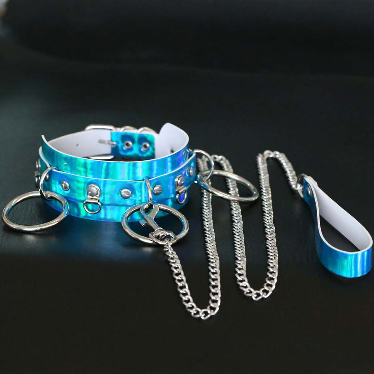 Holographic Choker Chain Necklace
