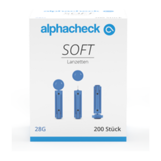 Alphacheck soft lancets, various sizes