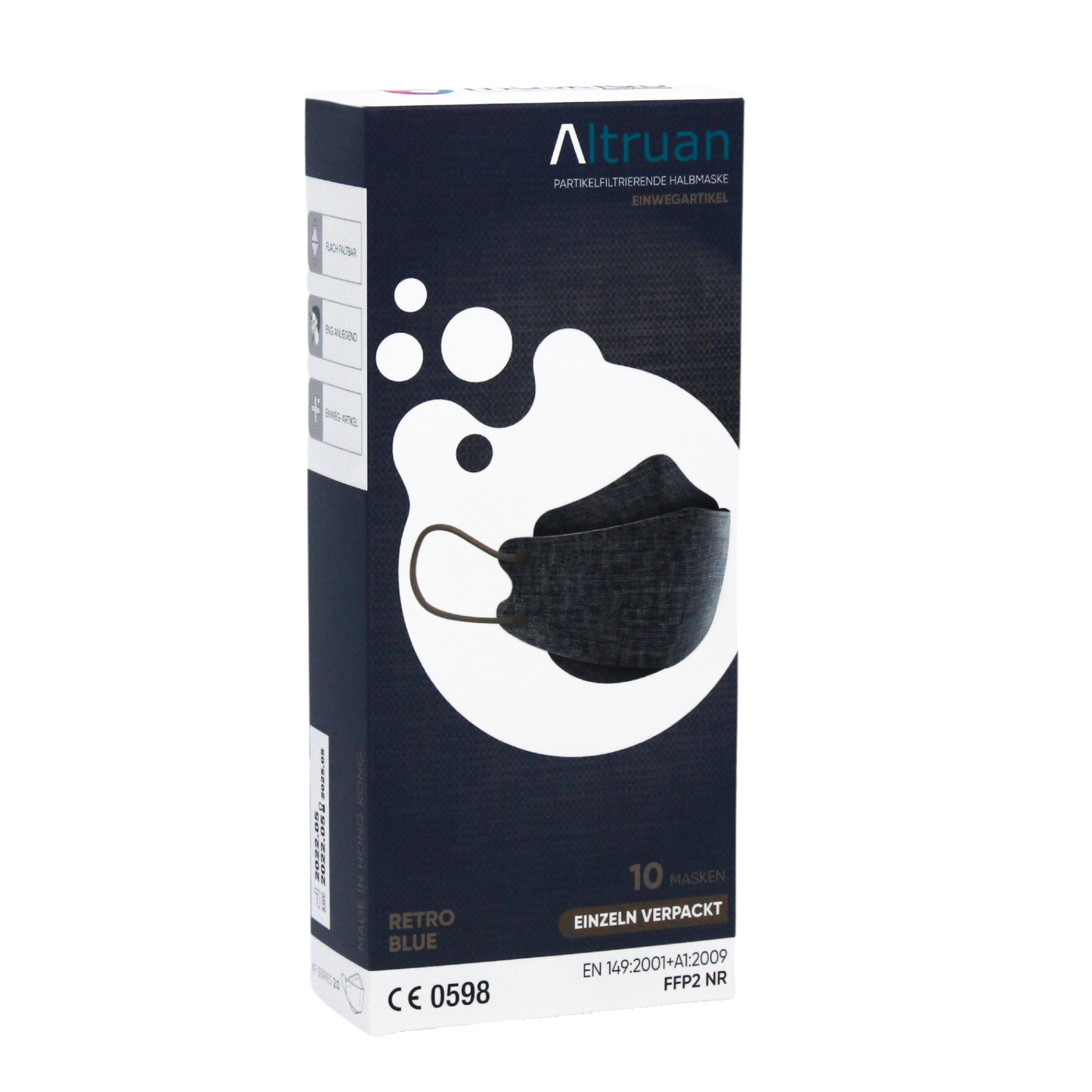 Altruan Designer Face Mask, Particle Filtering (FFP2 Standard) | Pack (10 masks)