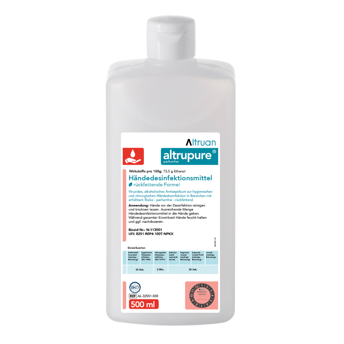 Altrupure® Hand Sanitizer | Bottle (500 ml)