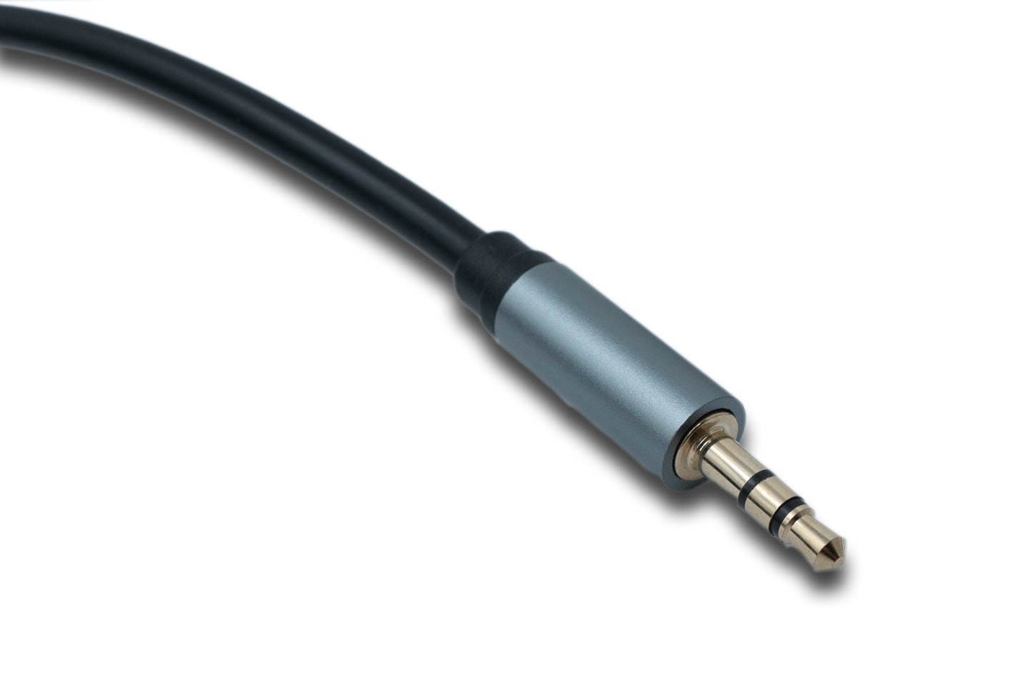 SYSTEM-SY hljóðsnúra 5 m stereó TRS 3,5 mm tengi í 2x 6,35 mm jack TS tengi