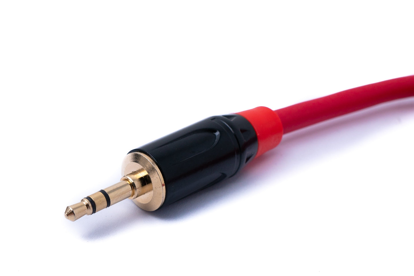 SYSTEM-S Hljóðsnúra 100 cm 3,5 mm jack-tengi í XLR-tengi í rauðu