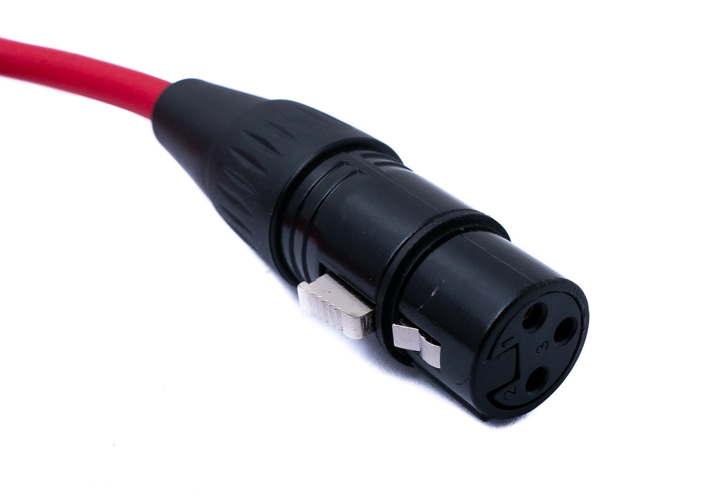 SYSTEM-S Hljóðsnúra 100 cm 3,5 mm jack-tengi í XLR-tengi í rauðu
