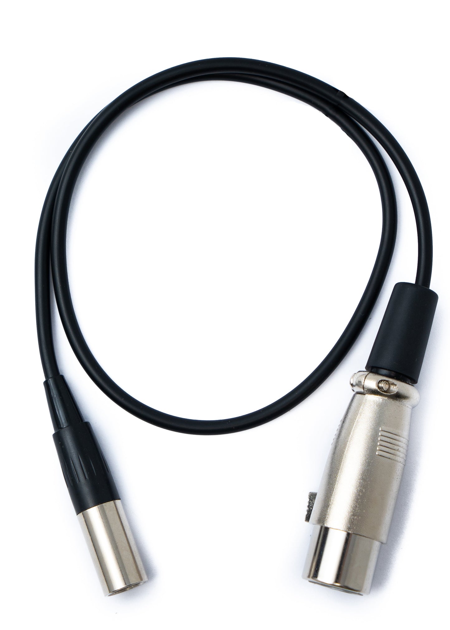 SYSTEM-S Hljóðsnúra 50 cm Mini XLR 3 pinna tengi í XLR 3 pinna tengi svart