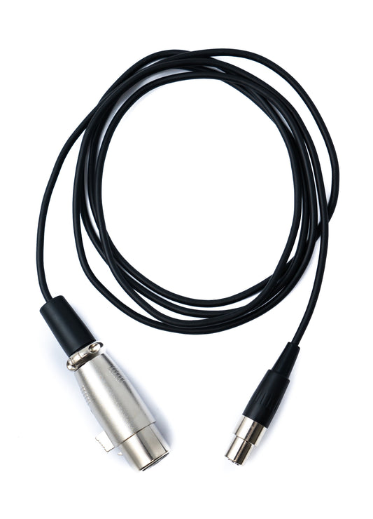 SYSTEM-S Audio Cable 150 cm Mini XLR 3-pin female to XLR 3-pin female Black