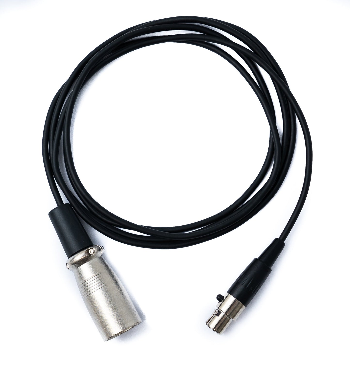 SYSTEM-S Audio Kabel 150cm Mini XLR 3 polig Buchse zu XLR 3 polig Stecker Schwarz